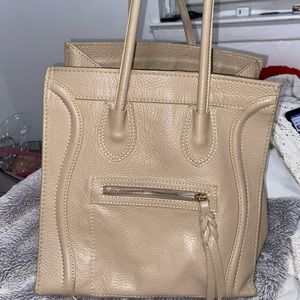 Beige handbag